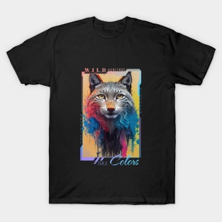 Wolf  Animal Discovery Adventure Nature Planet Earth Paint T-Shirt
